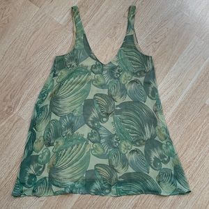 Show Me Your Mumu - Green Leaf Print Dress
